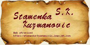 Stamenka Kuzmanović vizit kartica
